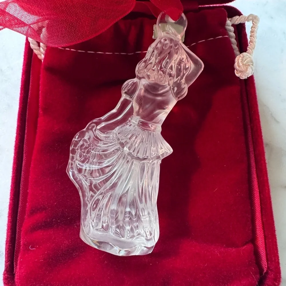 Waterford Crystal Holiday Ornament Box - Red and Gold